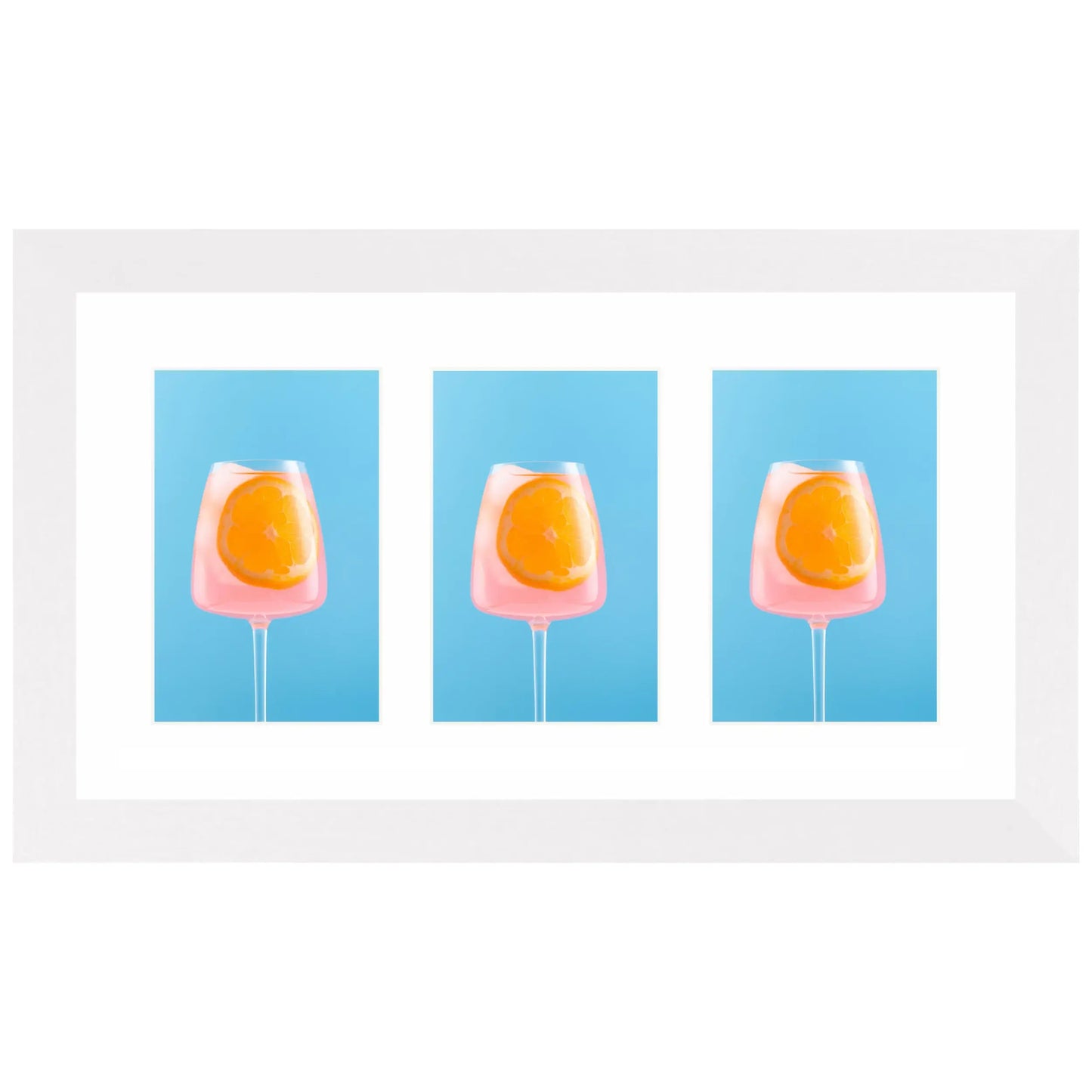 Fika drieluik fotolijst wit