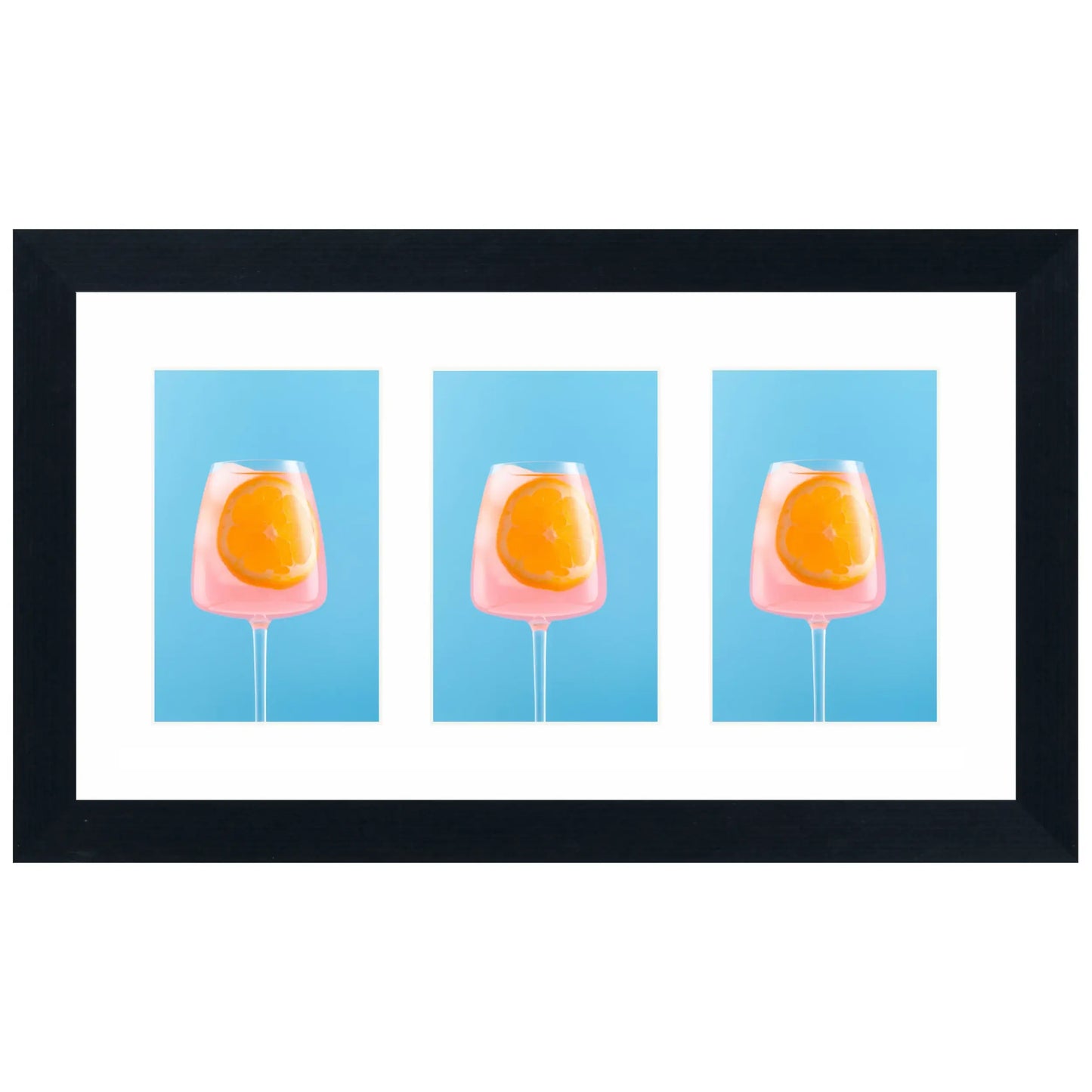 Fika drieluik fotolijst zwart