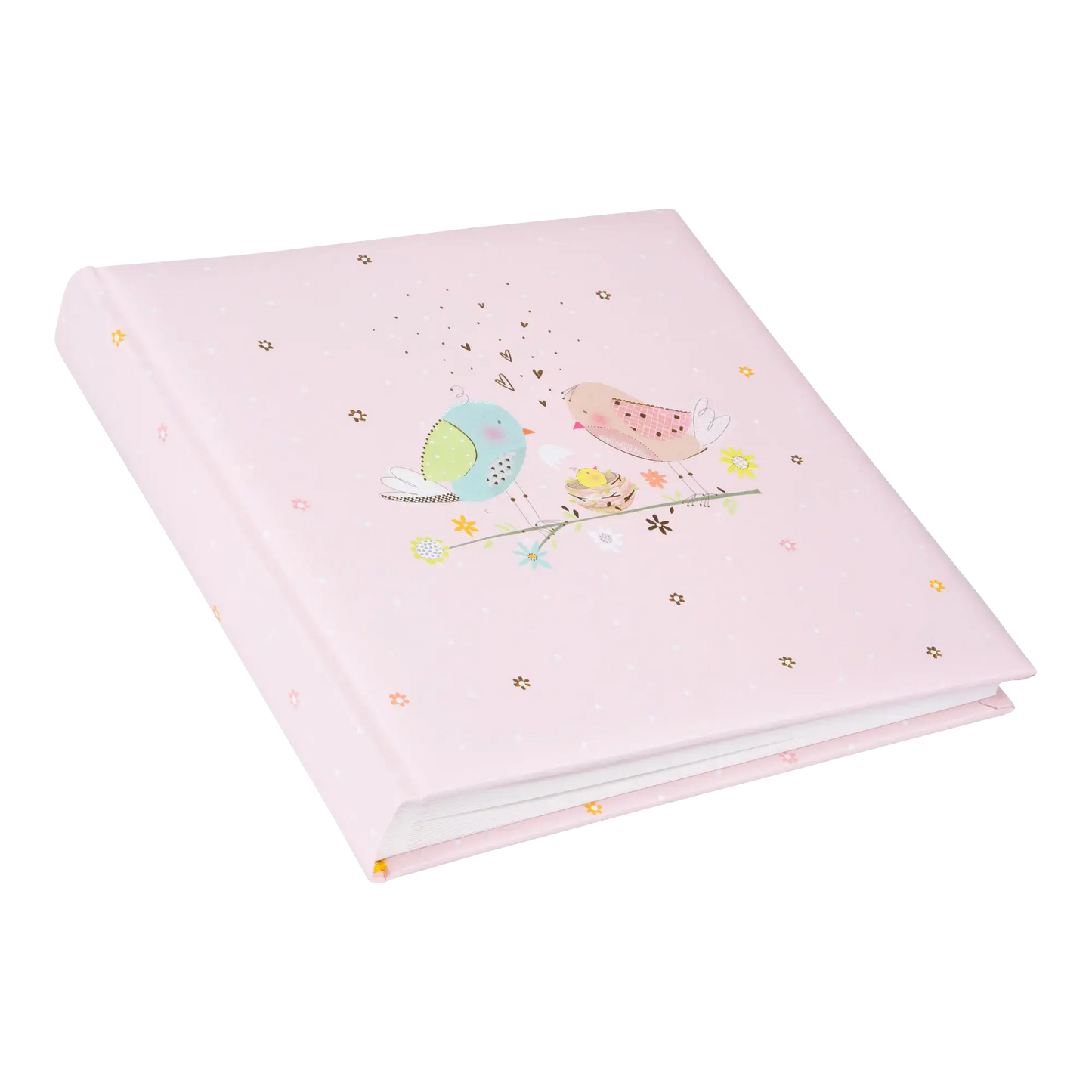Goldbuch babyalbum Loving Birds - roze - 25x25cm