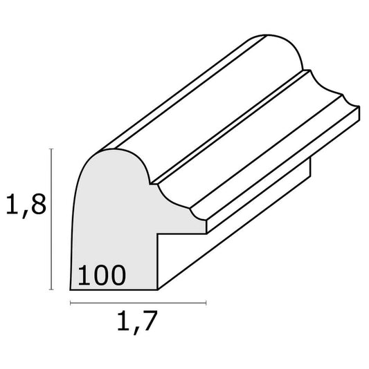 Fotolijst ovaal goud - S100A3
