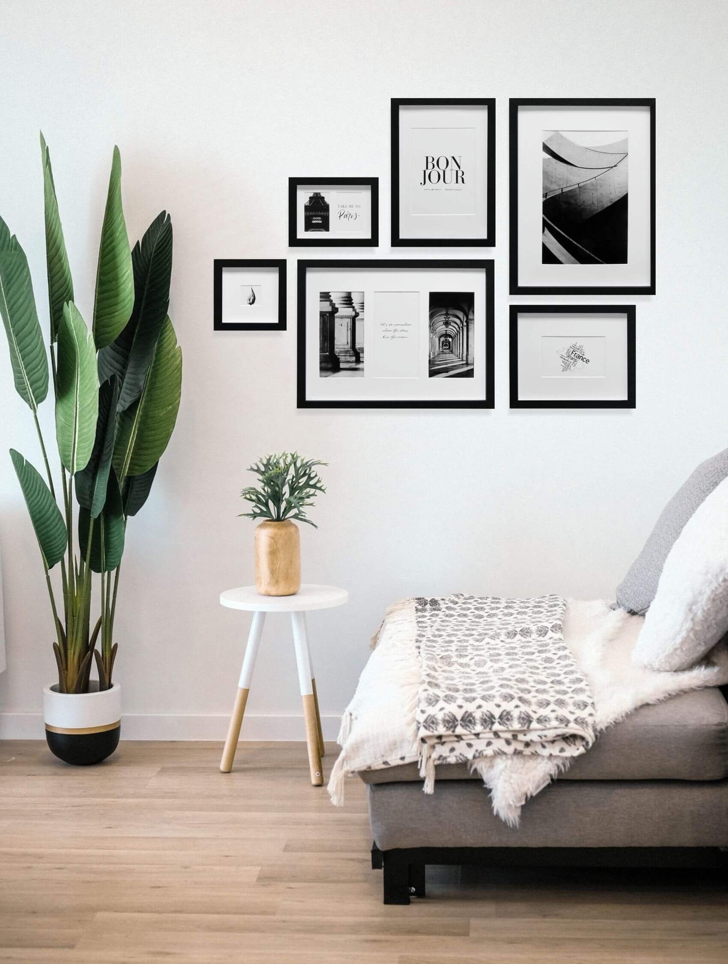 Fotomuur Deknudt - 6 fotolijsten zwart - S46YK2 WALL