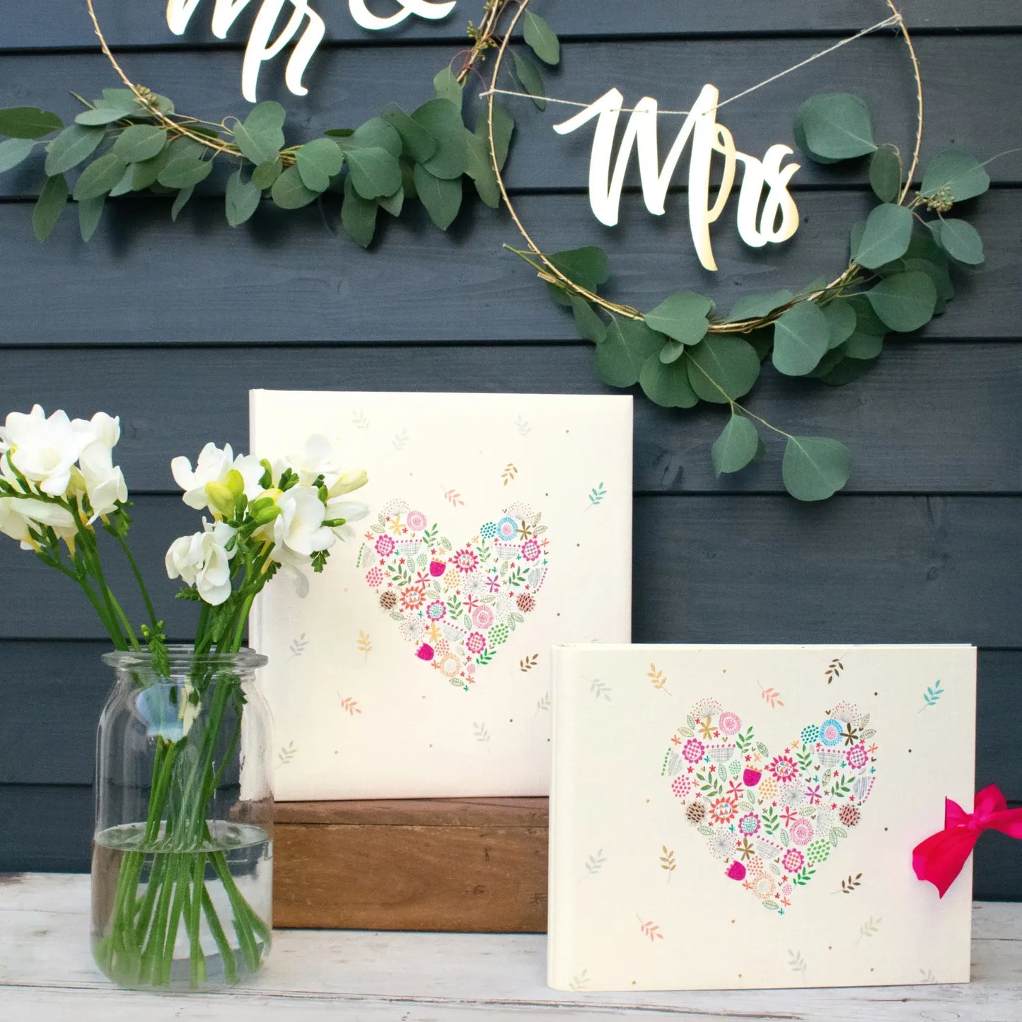 Goldbuch Trouwalbum Flowers in the Heart - 30x31 cm