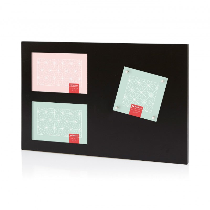 Multi fotolijst met magneten - zwart - model 388 N