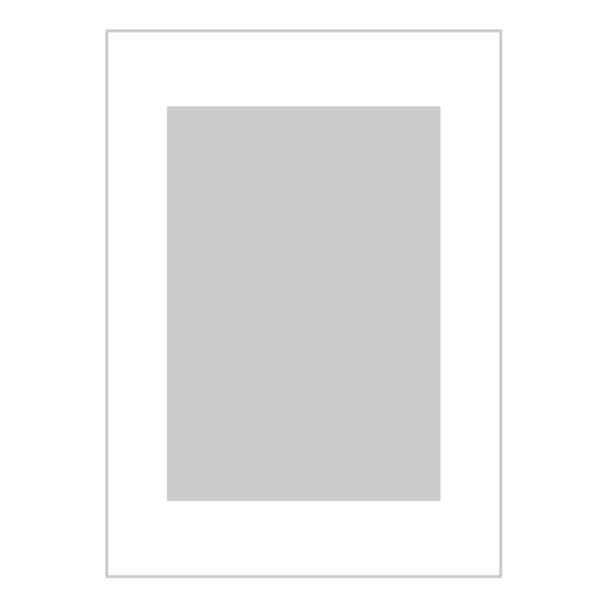 Passe-partout wit - buitenmaat 13x18cm - fotomaat 9x13cm