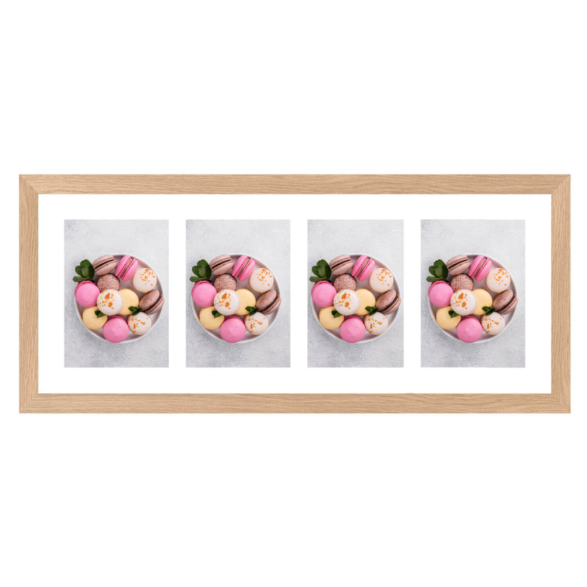Fotolijst Anima - vierluik 13x18 cm - essenhout kleur