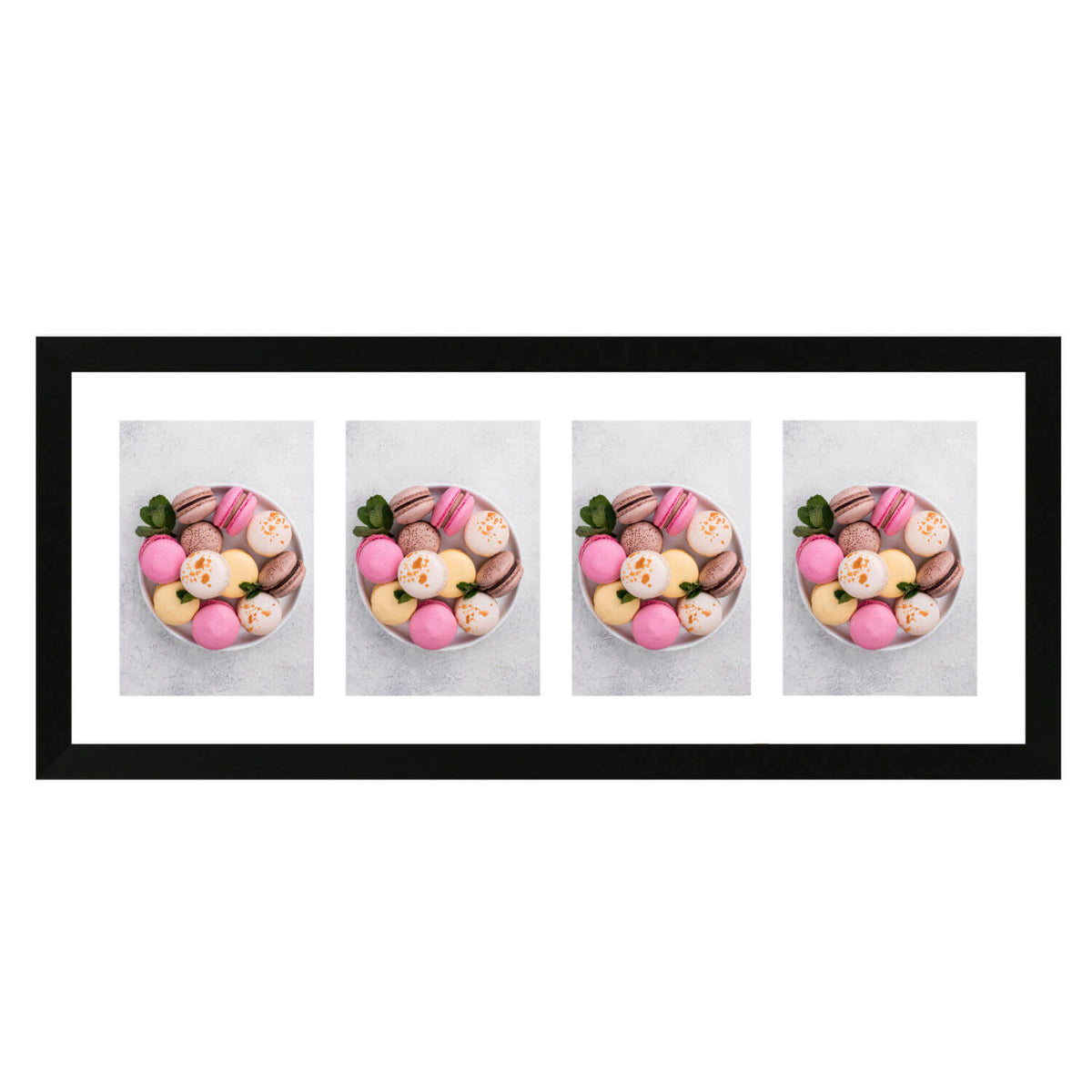 Fotolijst Anima - vierluik 13x18 cm - zwart