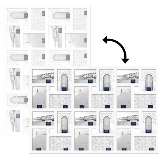 Collage fotolijst SecaDesign 24 foto's 10x15 cm - wit - COL2415W