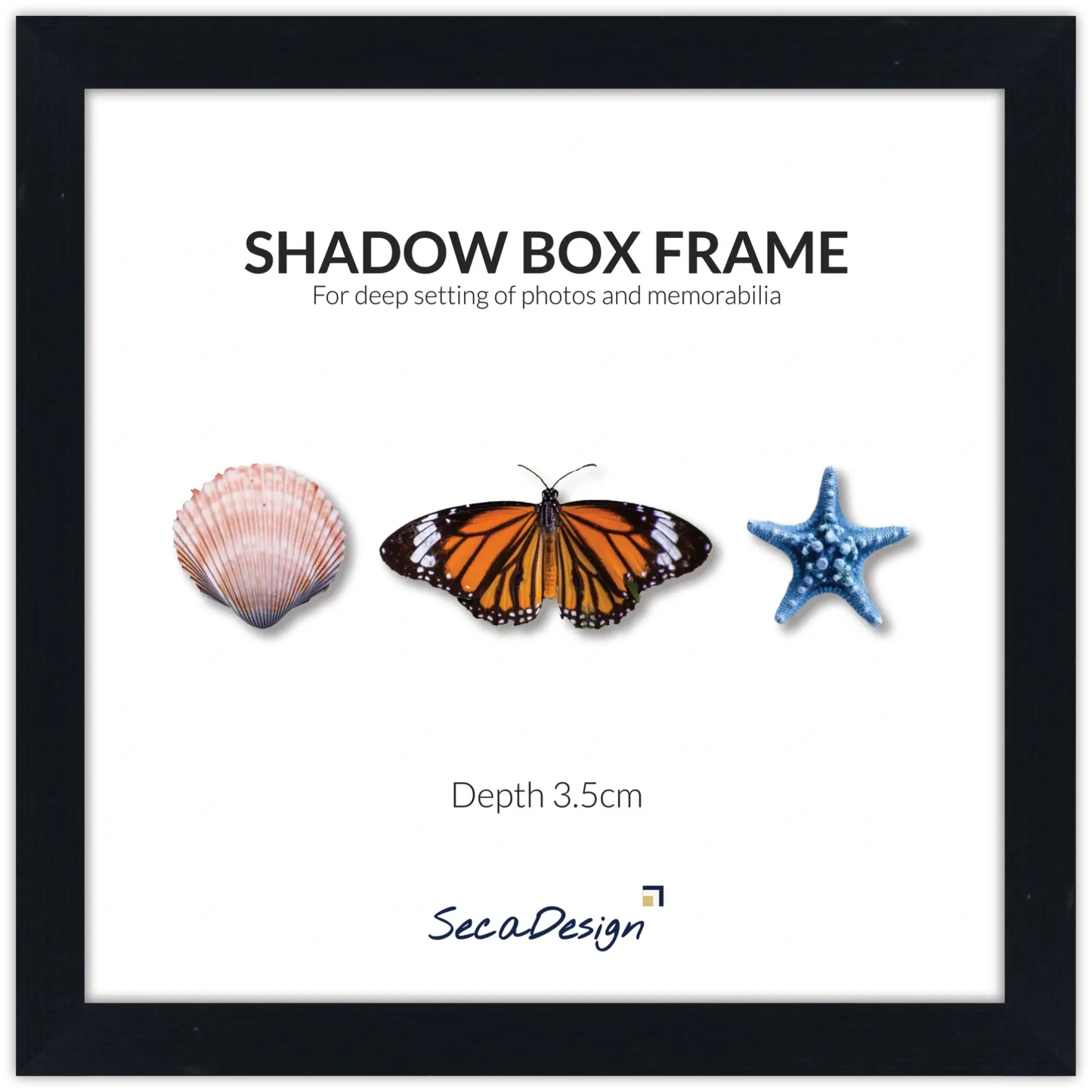 Fotokader In 3d - Box Frame - Fotolijst - 3.5 Cm Diep - Mdf Fotokader In 3d - Box Frame - Fotolijst - 3.5 Cm Diep - Mdf