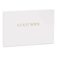 Gastenboek - GUEST BOOK -  wit / goud  - 60 pagina’s - GBW2130G1