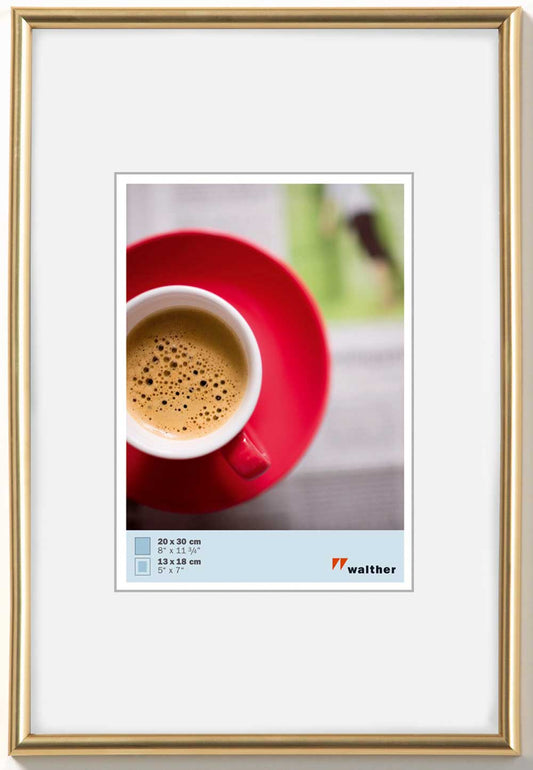 Kunststof fotolijst Galeria goud - 10x15 cm