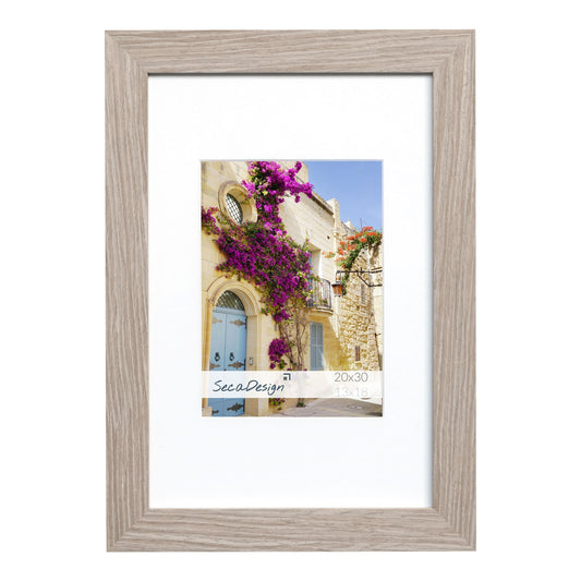 Houten fotolijst Fino grijs eiken - 15x20 cm