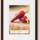 Houten fotolijst - Peppers – bruin