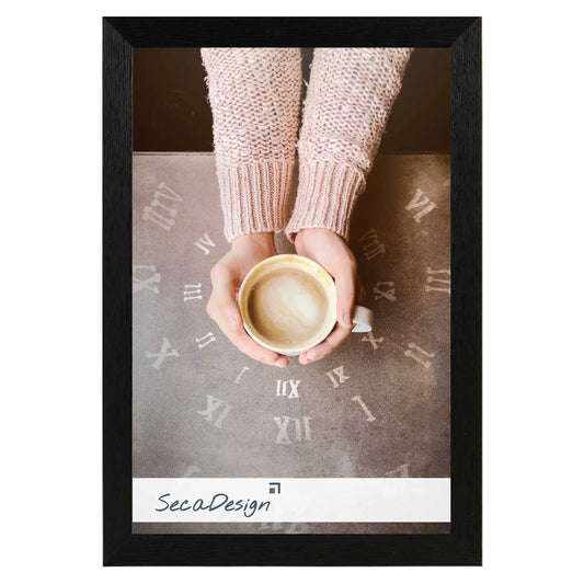 Houten fotolijst Nervi zwart - 15x20 cm