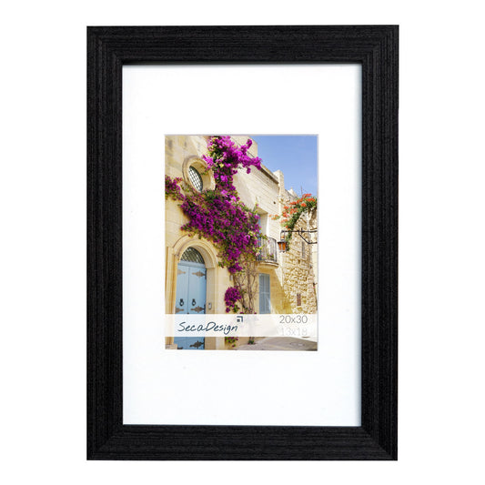 Houten fotolijst Fino zwart - 15x20 cm