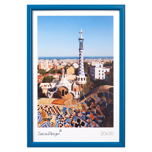 Kunststof fotolijst - Iris blauw - 15x20 cm