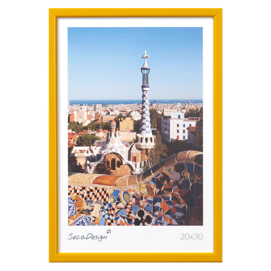 Kunststof fotolijst - Iris geel - 10x15 cm