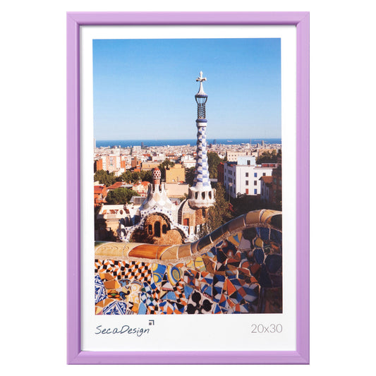 Kunststof fotolijst - Iris lila - 15x20 cm