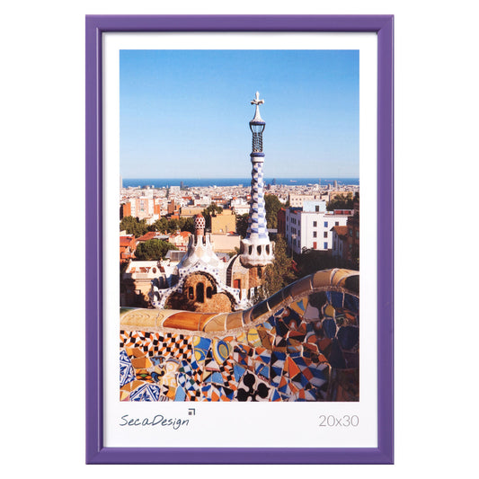 Kunststof fotolijst - Iris paars - 10x15 cm