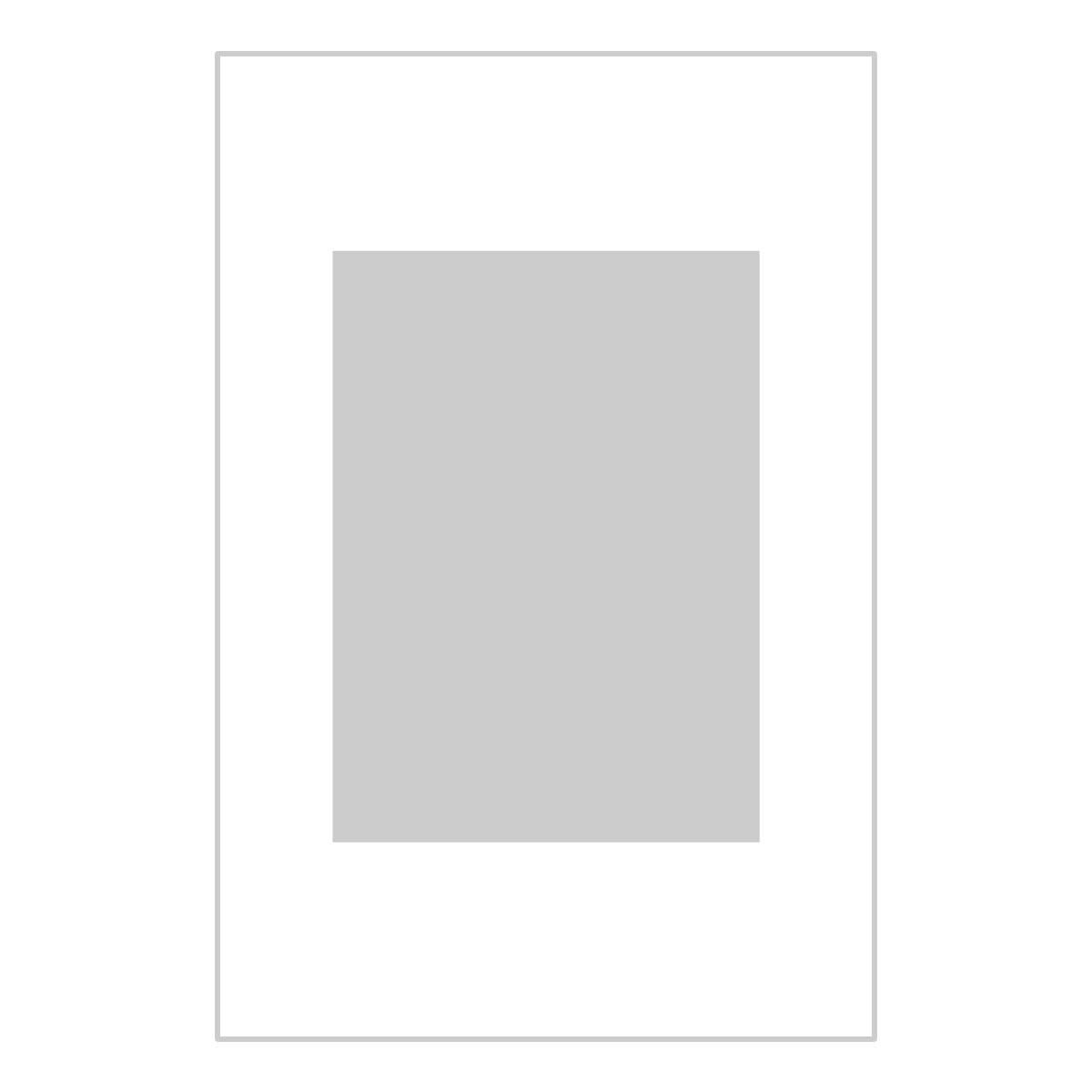 Passe-partout wit - buitenmaat 20x30cm - fotomaat 13x18cm