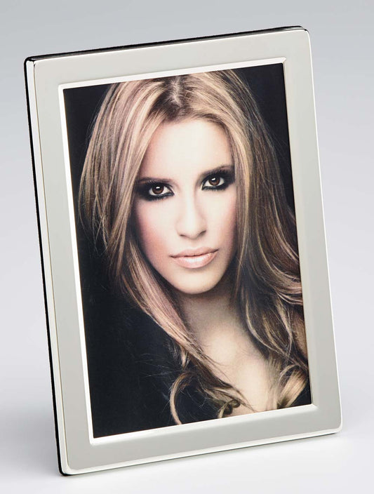 Verzilverde fotolijst Lola - breed profiel - 10x15 cm