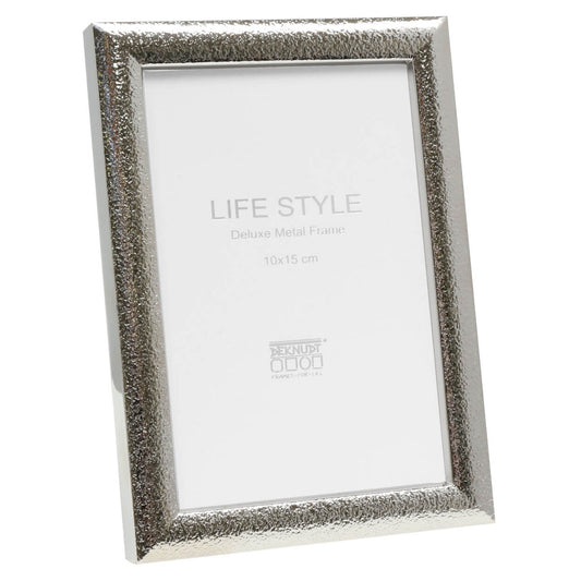 Verzilverde fotolijst gehamerd effect - S57MR1 - 10x15 cm