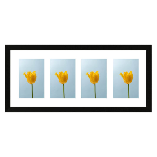 Fotolijst Anima - vierluik 10x15 cm - zwart